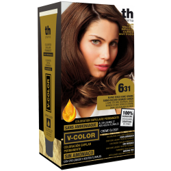 Hair dye V-color no. 6.31 (dark goldern ash blond)- home kit+shampoo and mask free of charge