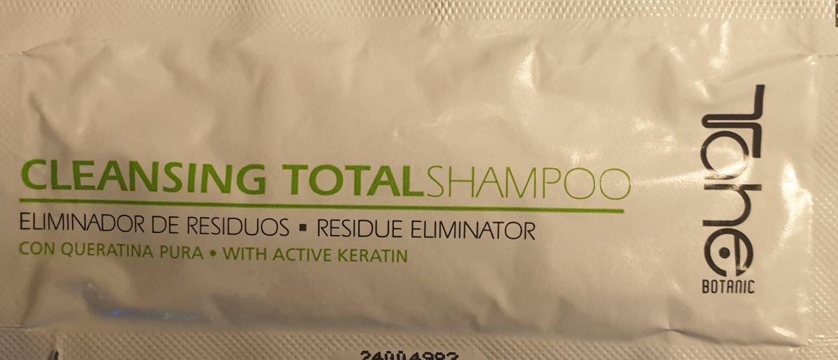Tester BOTANIC CLEANSING TOTAL SHAMPOO with active keratine (10 ml) Tahe